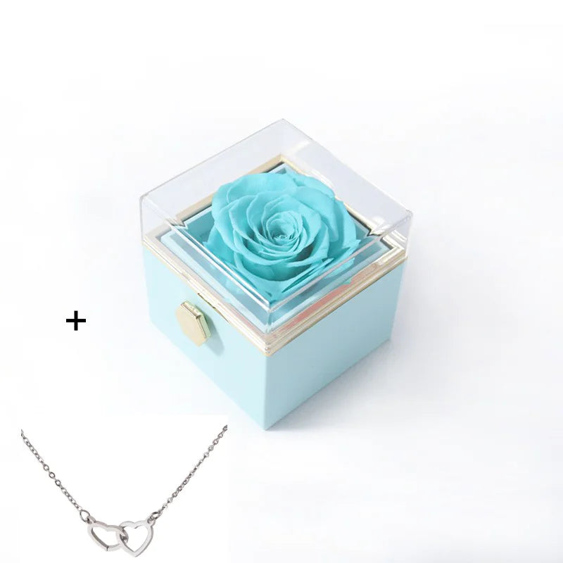Rosefy™ - Eternal Rose Gift Box with Heart Necklace