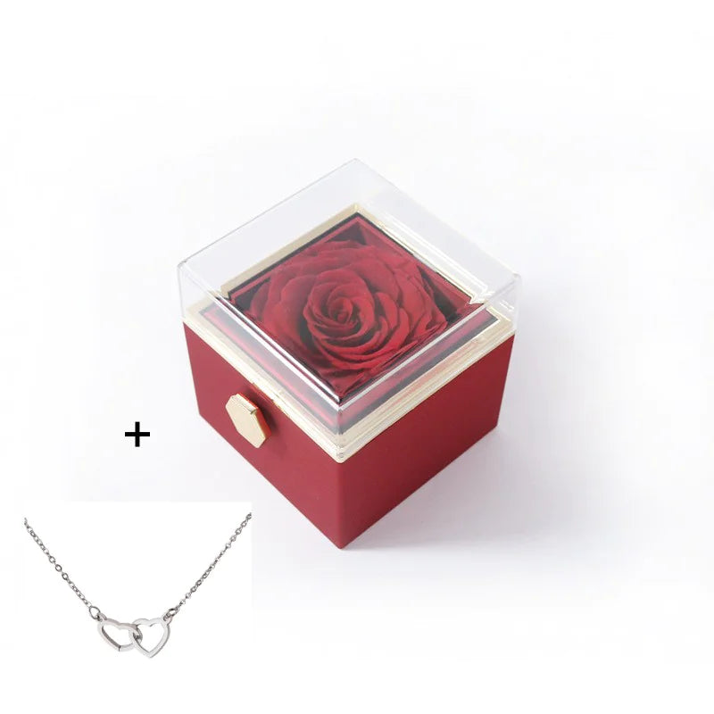 Rosefy™ - Eternal Rose Gift Box with Heart Necklace