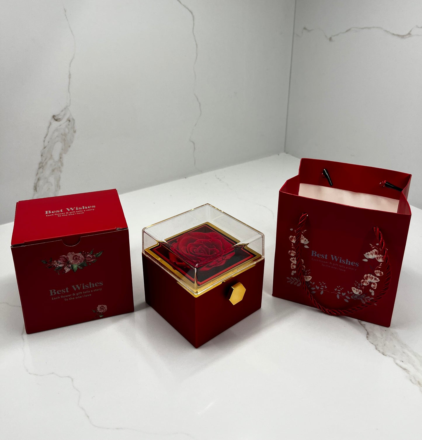 Rosefy™ - Eternal Rose Gift Box with Heart Necklace