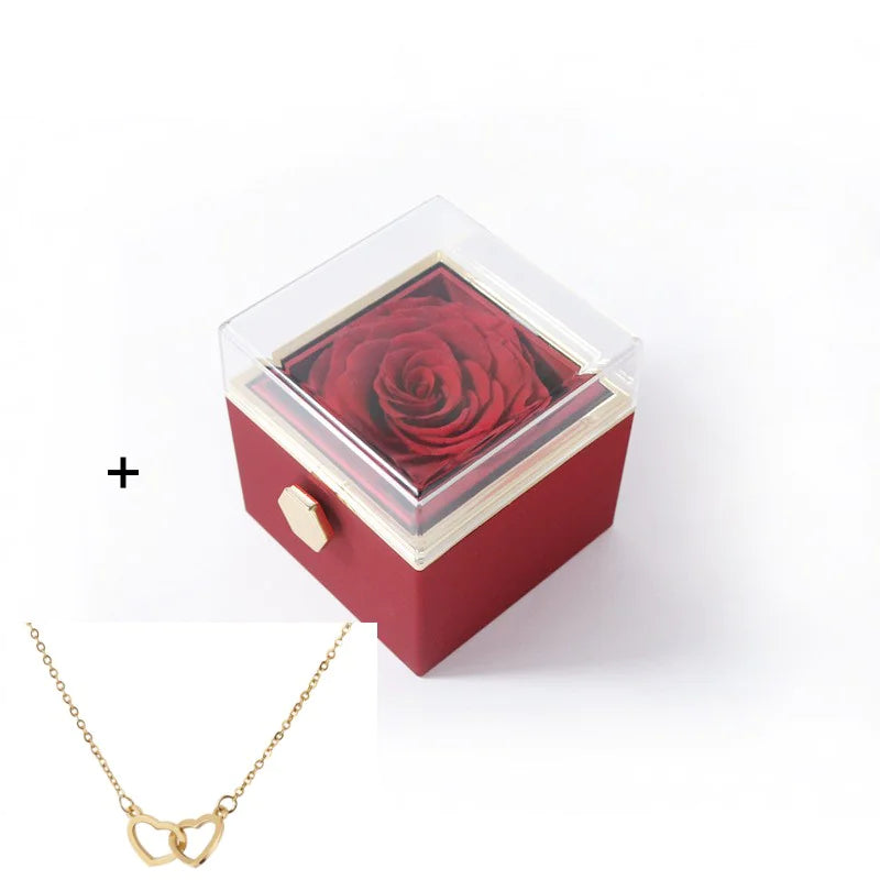 Rosefy™ - Eternal Rose Gift Box with Heart Necklace