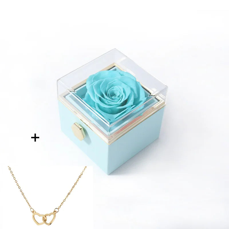 Rosefy™ - Eternal Rose Gift Box with Heart Necklace