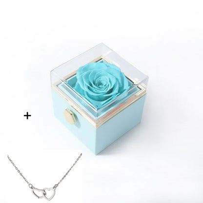 Rosefy™ - Eternal Rose Gift Box with Heart Necklace